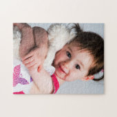 Foto van het kind, vriend, echtgenoot, moeder of h legpuzzel (Horizontaal)