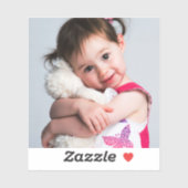 Foto van het kind, vriend, echtgenoot, moeder of h sticker (Vel)