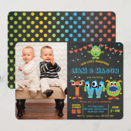 Foto van het kleine Monster-feest op de tweede ver Kaart