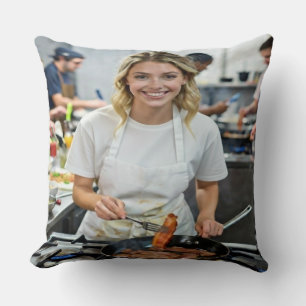 Foto van het koken van bacon aanpassen kussen