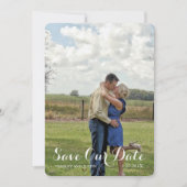 Foto van het landelijke trouwe Heart Deer Love Wed Save The Date (Voorkant)