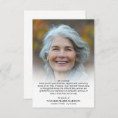 Foto van het leven vieren bedankkaart (Voorkant / Achterkant)