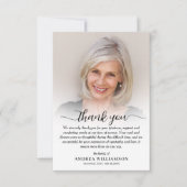 Foto van het leven vieren bedankkaart (Voorkant)