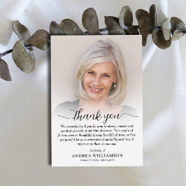 Foto van het leven vieren bedankkaart