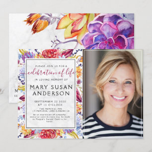 Foto van het leven vieren kaart