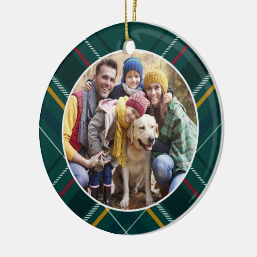 Foto van het lijst met kerstmis keramisch ornament (Links)