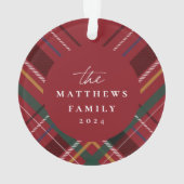 Foto van het lijst van de feestdag: rood kerstfees ornament (achterkant)