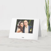 Foto van het Manuscript van de liefde en van het Bedankkaart (Achterkant)