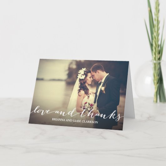 Foto van het Manuscript van de liefde en van het Bedankkaart (Voorkant)