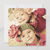 Foto van het Manuscript van Kerstmis van de Feestdagenkaart (Achterkant)