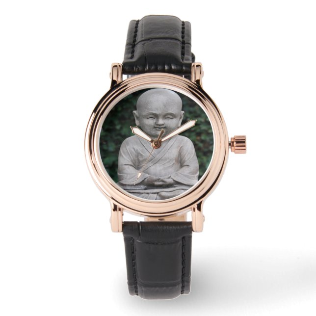 Foto van het Meditatie-boeddah-beeld Horloge (Voorkant)