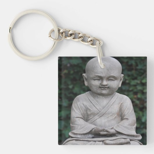 Foto van het Meditatie-boeddah-beeld Sleutelhanger (Voorkant)