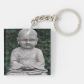 Foto van het Meditatie-boeddah-beeld Sleutelhanger (Achterkant)