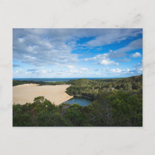 Foto van het meer Wabby Fraser Island Briefkaart