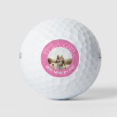Foto van het meisje Gender Golfballen (Voorkant)