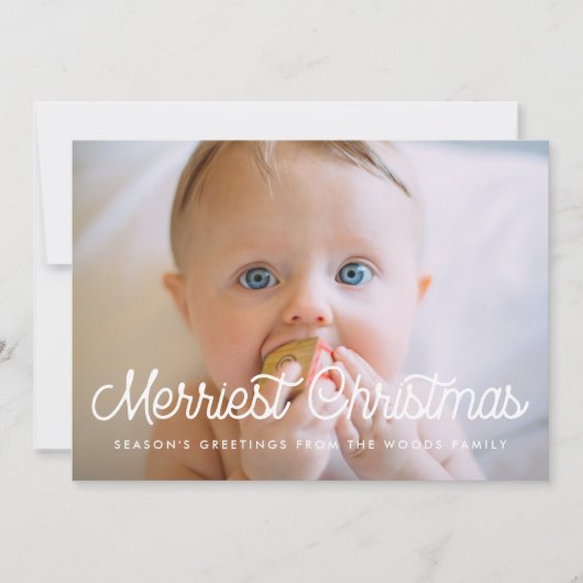 Foto van het Merriest Kerstrecroscript Feestdagenkaart (Voorkant)