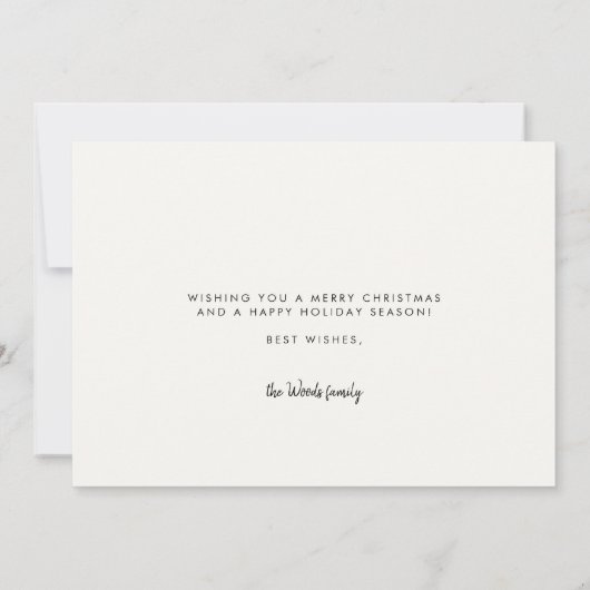 Foto van het Merriest Kerstrecroscript Feestdagenkaart (Achterkant)