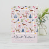 Foto van het Merriest Kerstscript Feestdagenkaart (Staand voorkant)