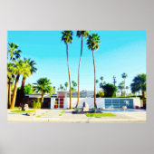 Foto van het middelbare-eeuwse Moderne Huis Poster (Voorkant)