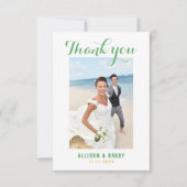 Foto van het minimale en stille huwelijk bedankkaart (Voorkant)