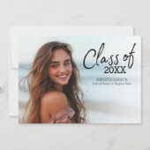 Foto van het moderne Afstuderen Foto kondigt parti Kaart (Voorkant)