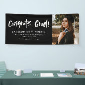 Foto van het moderne afstuderen spandoek (Beurs)