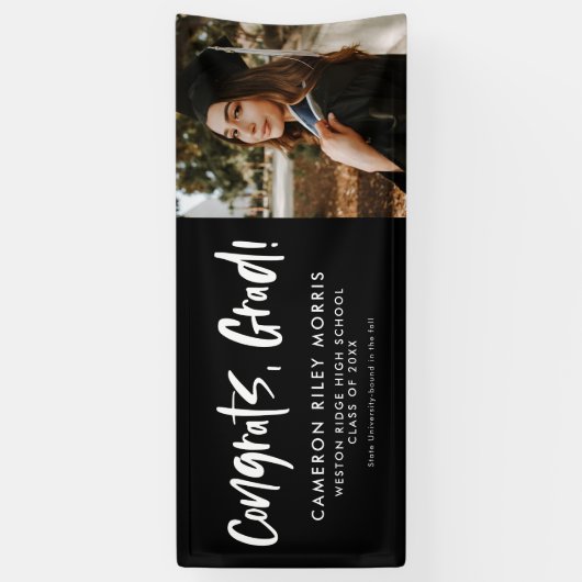 Foto van het moderne afstuderen spandoek (Verticaal)