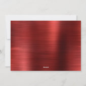 Foto van het moderne Rode Kerst van het Klitter Ma Feestdagenkaart (Achterkant)