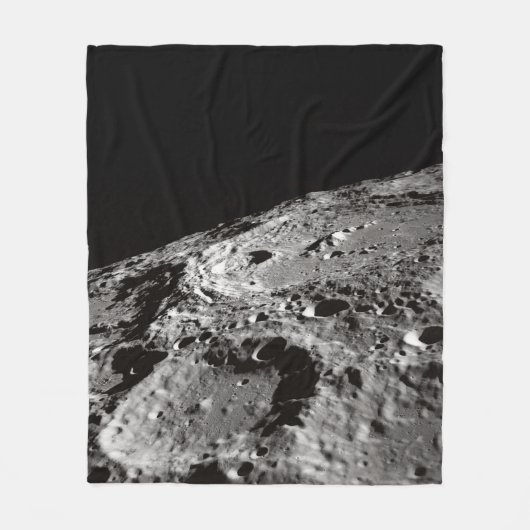 FOTO VAN HET MOON-OPPERVLAK FLEECE DEKEN (Voorkant)