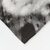 FOTO VAN HET MOON-OPPERVLAK FLEECE DEKEN (Hoek)