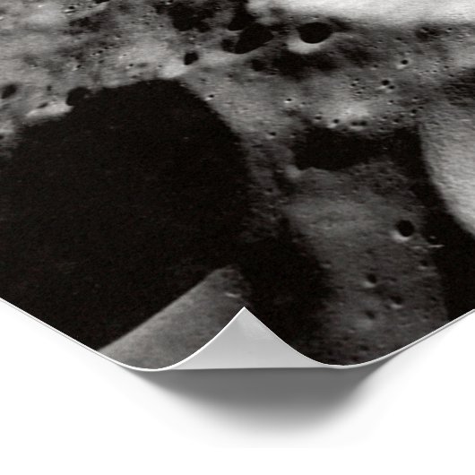 FOTO VAN HET MOON-OPPERVLAK POSTER (Hoek)