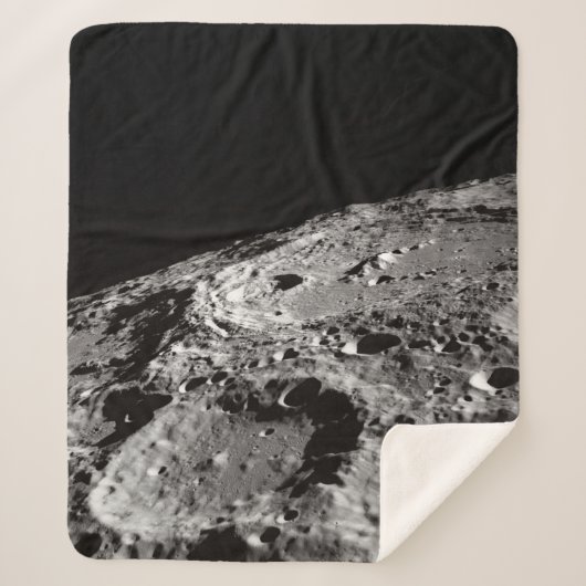 FOTO VAN HET MOON-OPPERVLAK SHERPA DEKEN (Voorkant)