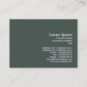 Foto van het Museum, Mini Visitekaartje (Achterkant)