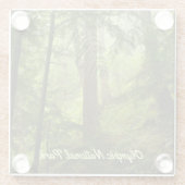 Foto van het Nationaal Park Rainforest Glazen Onderzetter (Achterkant)