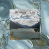 Foto van het nationaal park Waterton Lakes Tegeltje