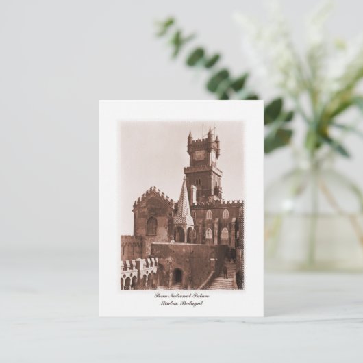  foto van het nationale paleis briefkaart (Staand voorkant)