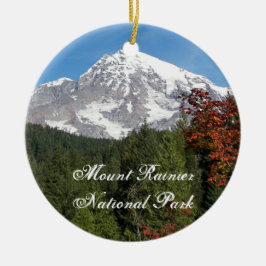 Foto van het nationale park Rainier Keramisch Ornament