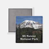 Foto van het nationale park Rainier Magneet (Voorkant / Achterkant)