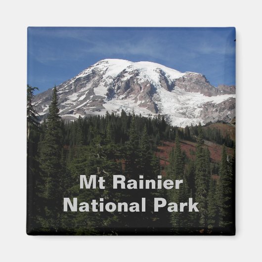 Foto van het nationale park Rainier Magneet (Voorkant)