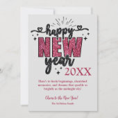  foto van het nieuwe jaar feestdagenkaart (Voorkant)