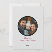  foto van het nieuwe jaar feestdagenkaart (Achterkant)