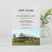 Foto van het nieuwe thuishuis dat opwarmt kaart (Staand voorkant)