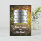 foto van het noodweer groene camo Afstuderen Uitno Kaart (Staand voorkant)