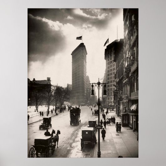 foto van het NYC Flat Iron Building 2 Poster (Voorkant)