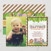 Foto van het Oerwoud Safari Birthday Kaart (Voorkant / Achterkant)