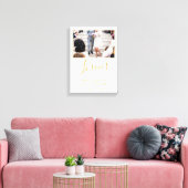 Foto van het Oosters Elegant Golden Script Weduwsc Canvas Afdruk (Insitu (Woonkamer))