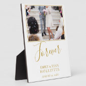 Foto van het Oosters Elegant Golden Script Weduwsc Fotoplaat (Zijkant)