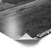 Foto van het Oude Huis Zwart-wit Foto Afdruk (Hoek)