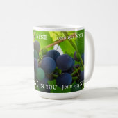 Foto van het Paarse evangelie van John Bible Verse Koffiemok (Voorkant rechts)