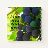 Foto van het Paarse evangelie van John Bible Verse Notitieboek (Achterkant)